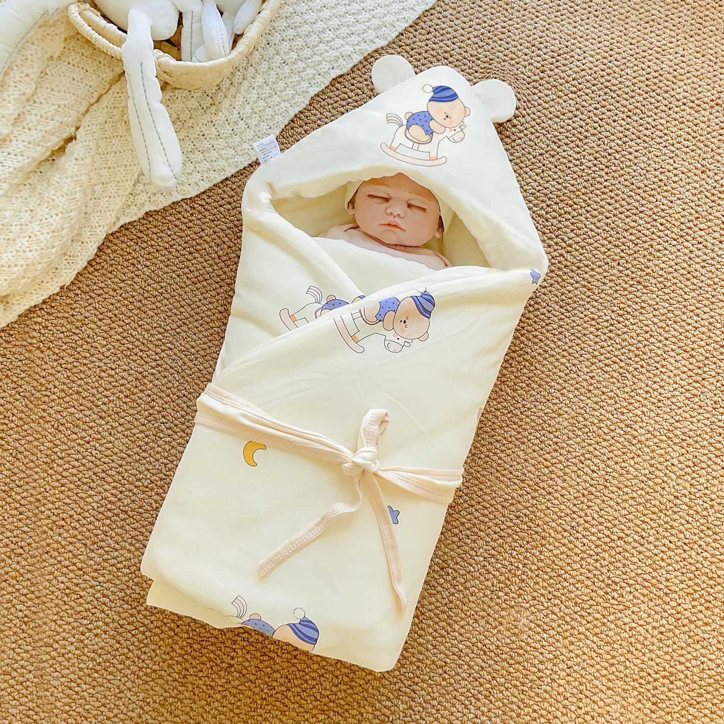 初生婴儿抱被新生儿包被纯棉春秋冬厚款宝宝被子襁褓产房A类用品,婴童用品,婴童抱被/抱毯,淘宝优惠券,粉丝福利购,淘宝优惠卷