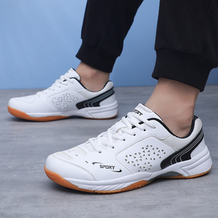 大码48码网球运动鞋女款防滑减震初中学生训练专用超轻羽毛球鞋男