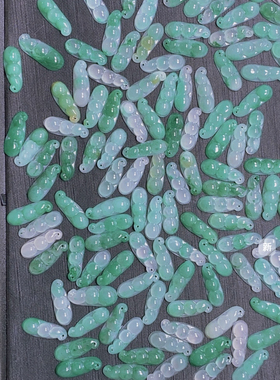 非洲翠纯天然无优化冰飘满绿四季豆时尚大方女友礼物连中三元情侣