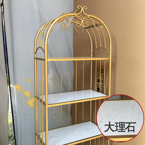 北欧大理石多层轻奢风网红展示架
