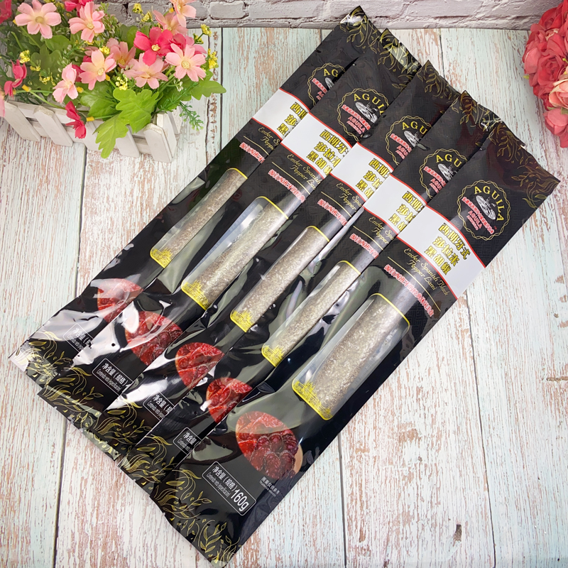 西班牙式香肠风干肠纯肉火腿肠速食食品安德诺黑胡椒萨拉米腊肠