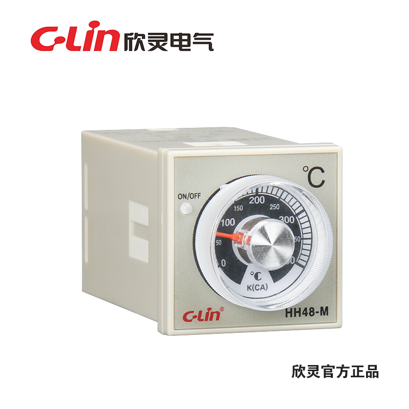 C-Lin欣灵HH48-M(E5C2)指针式温度控制仪温控器温控表K型400℃