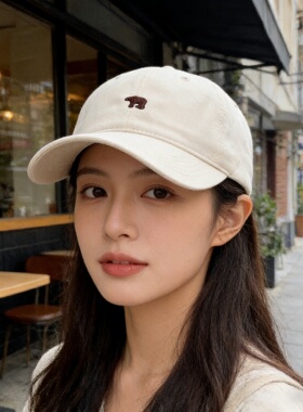北极熊加大加深显脸小夏季棒球帽