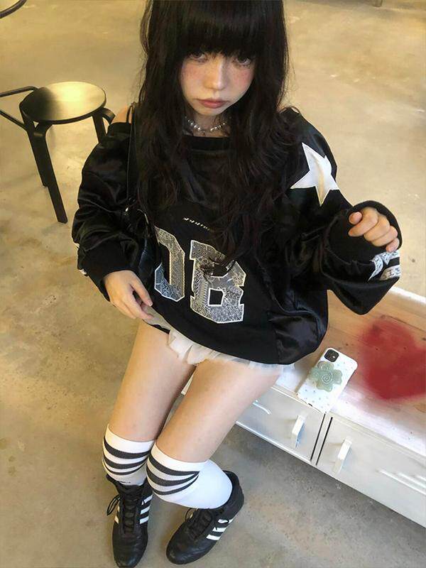 Taobao Find: Hip-Hop One-Shoulder Sweatshirt - Amazing Value! - Product image 4