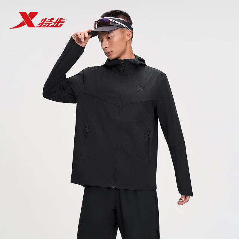 特步运动外套男风衣2025秋新款男训练郊游外搭薄外套975329140140,运动服/休闲服装,运动风衣,淘宝优惠券,粉丝福利购,淘宝优惠卷