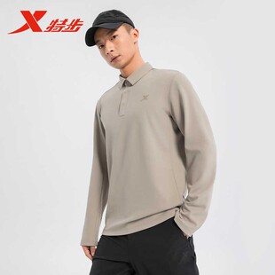 新款 男2025春季 百搭保暖卫衣975129030109 针织衫 特步运动T恤长袖