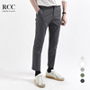 goods in stock RCC men's wear new pattern comfortable Elastic waist Korean Edition superior quality Twill Cotton leisure time Ninth pants the republic of korea
