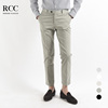 RCC men's wear Autumn new Korean Edition Self cultivation Feet Micro bomb Twill Cotton chino Nine points Casual pants the republic of korea Agency purchase