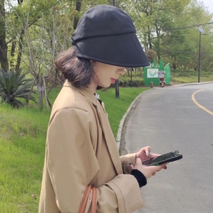 艾達(dá)精品一號漁夫帽女小邊韓版 防曬百搭設(shè)計感盆帽小眾小頭圍帽子