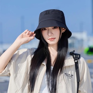 百搭漁夫帽春季 2025新款 時(shí)尚 防曬薄款 帽子女韓版 顯臉小出游遮陽(yáng)帽