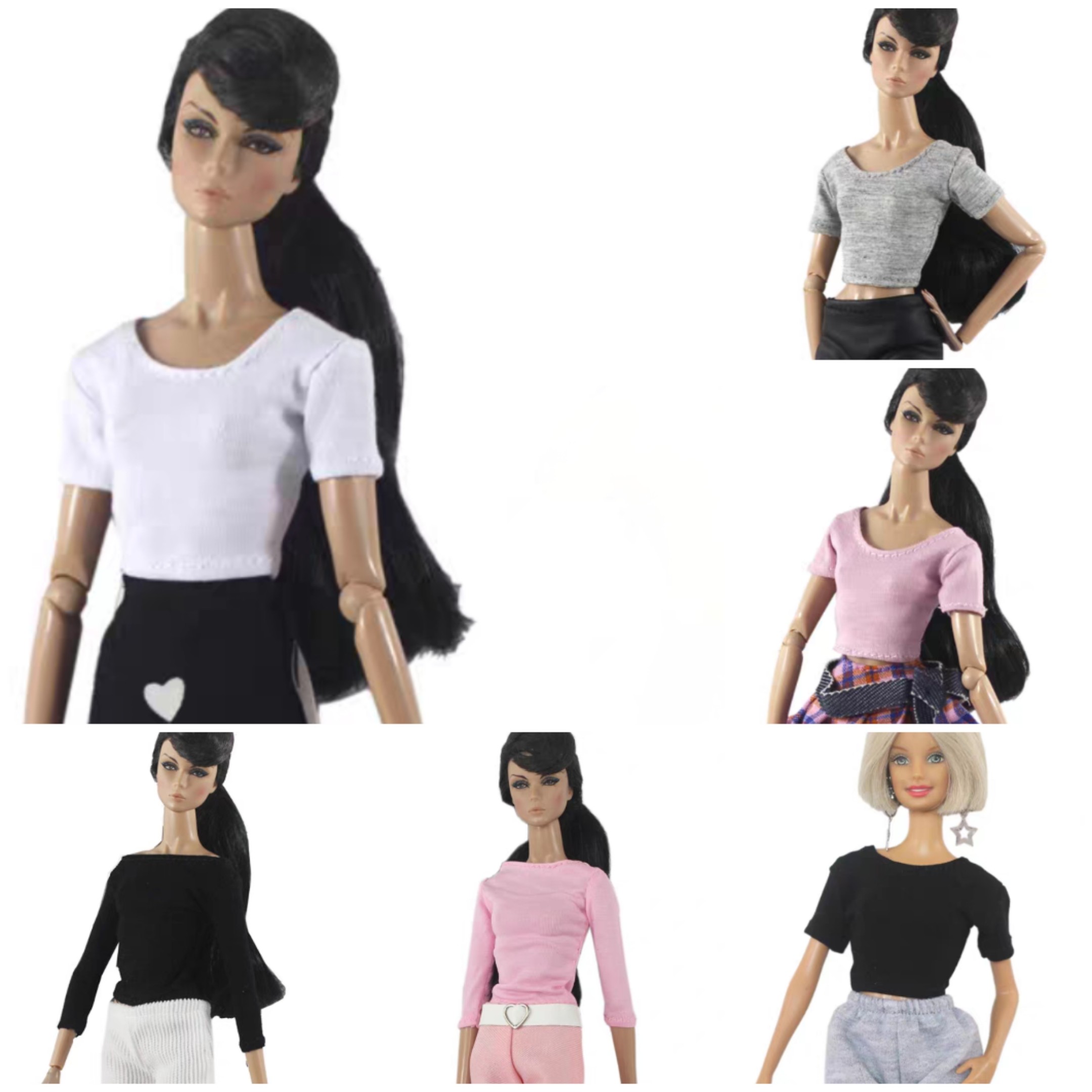 新各式单品短袖长袖T衫6分30厘米玩具娃娃衣服人偶配件,玩具/童车/益智/积木/模型,娃娃/配件/着替,淘宝优惠券,粉丝福利购,淘宝优惠卷