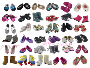 限量 18寸美国女孩娃娃鞋子 配件 American Girl 45cm娃娃适用