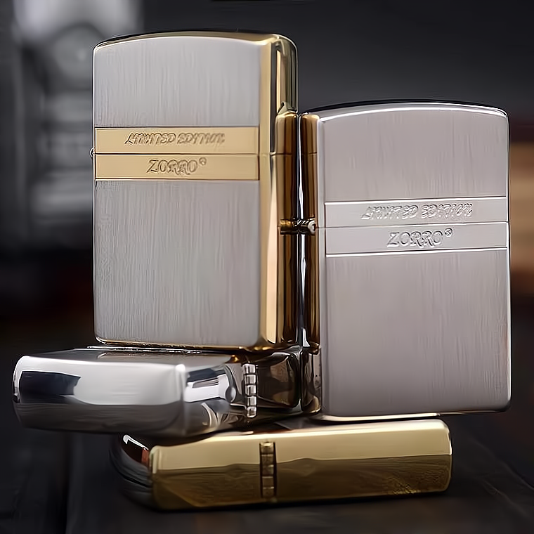 原装佐罗砂轮煤油打火机防风创意纯铜个性定制刻字老式复古滑轮男