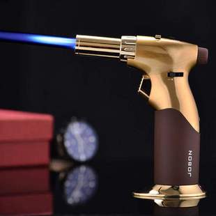 雪茄打火机喷枪直冲防风充气小型焊枪户外烧烤点艾灸点香四火头