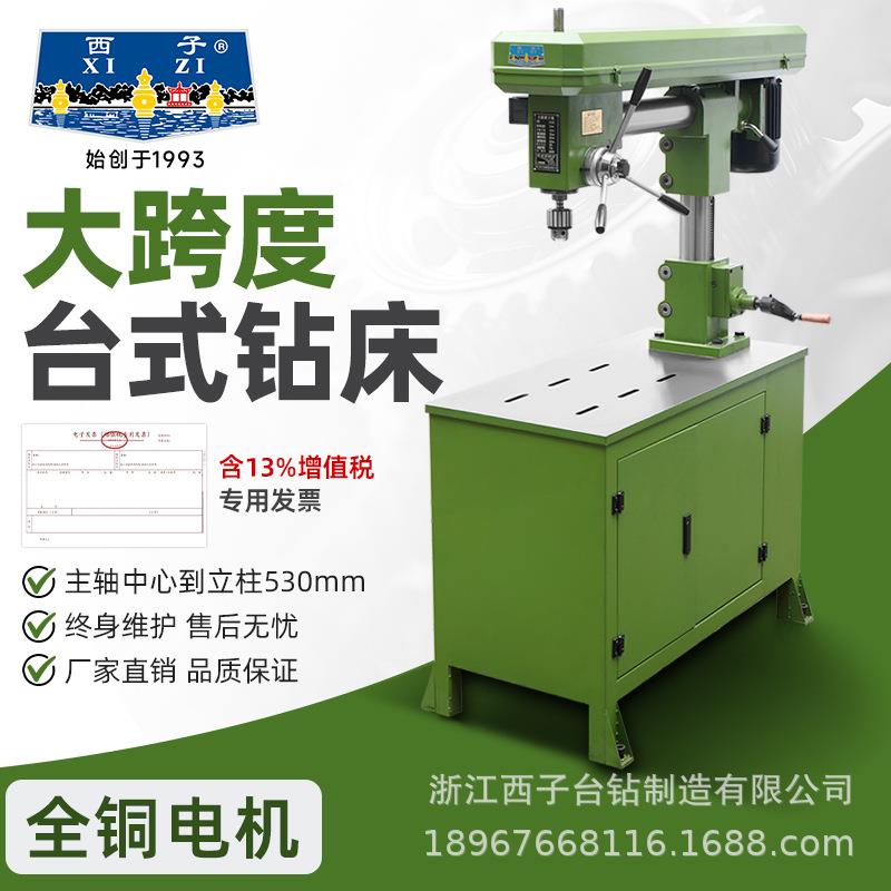 西子大跨度钻床DK20高精度工业级台钻钻攻两用机DKS20纵向距离530