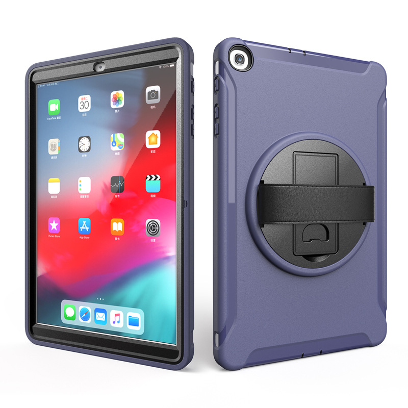 适用三星Tab S5e T720真皮手带PC旋转支架平板套T725防摔防震后壳