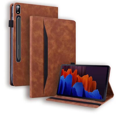 适用于联想Tab P12Pro复古磨砂插卡支架平板保护套小新Pad Pro