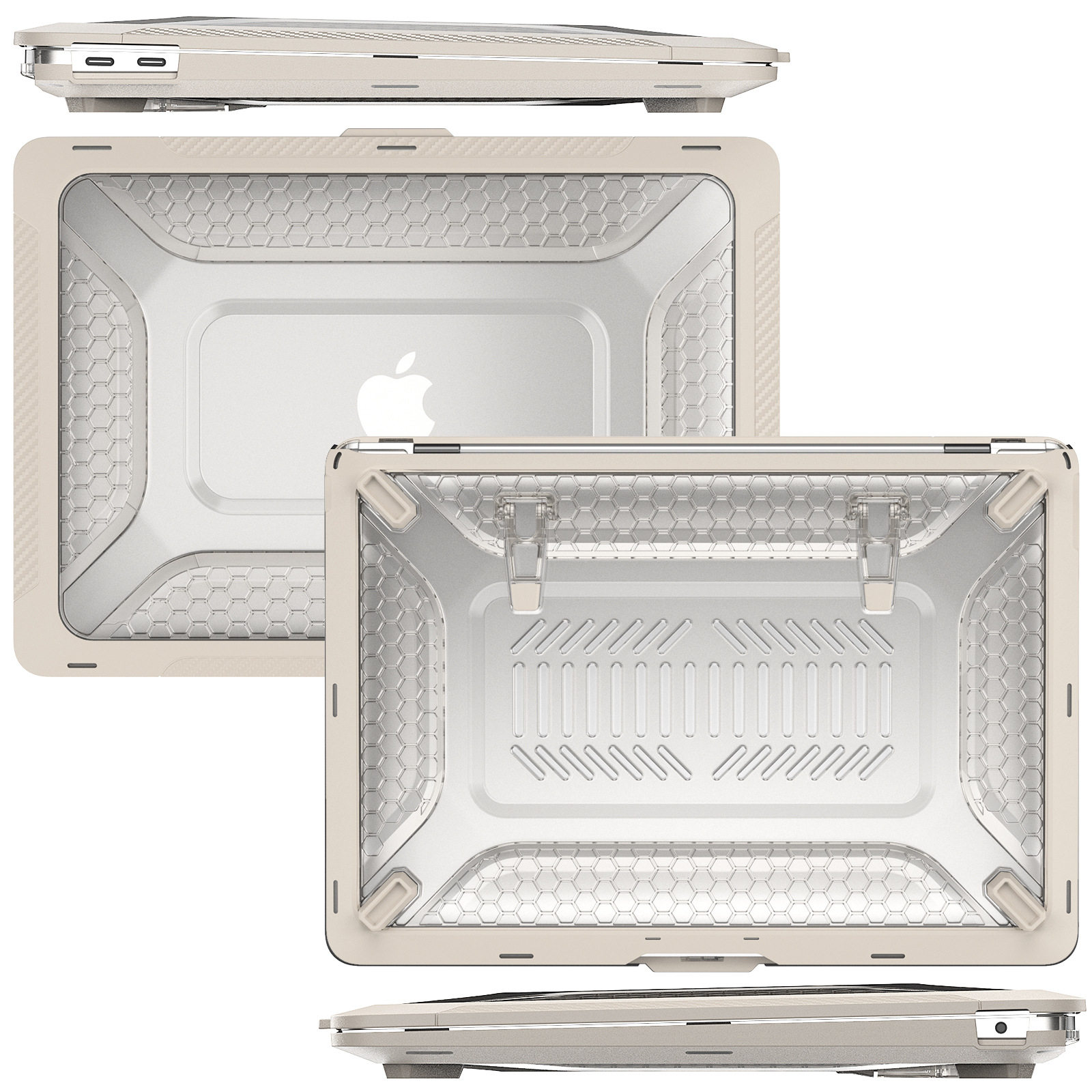 透明防摔苹果笔记本保护壳macbookair13 2018/2020散热底壳A2337