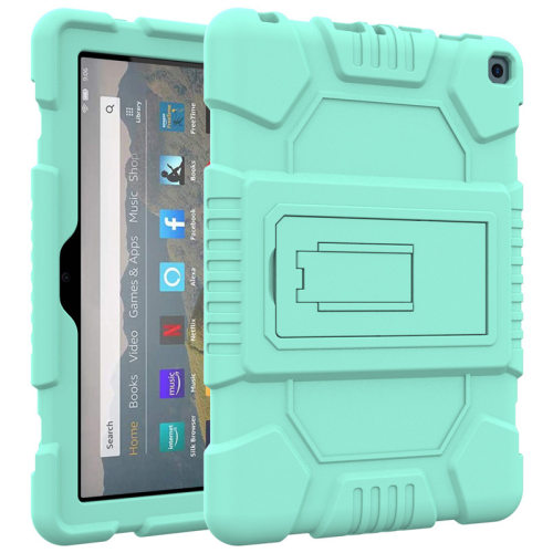 适用亚马逊Kindle fire8硅胶PC支架保护套Amazon HD8防摔软平板壳