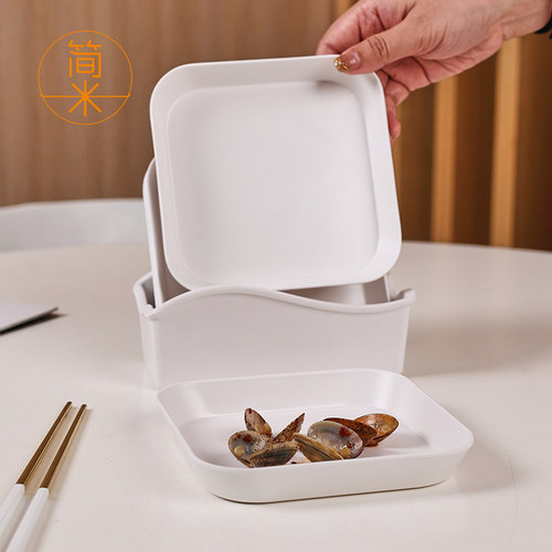 吐骨碟家用吐骨头盘碟水果盘子