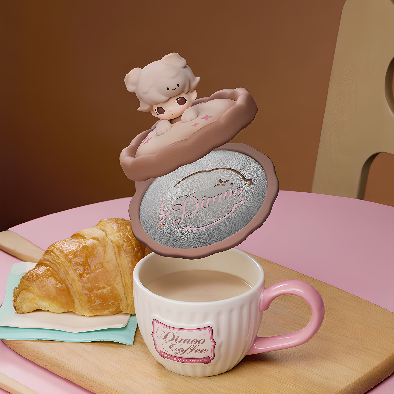 POPMART泡泡玛特DIMOO心动特调系列咖啡杯潮流少女家居周边送礼