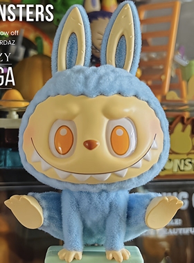 POPMART泡泡玛特LABUBU慵懒瑜伽系列确认款手办盲盒潮玩摆件礼物