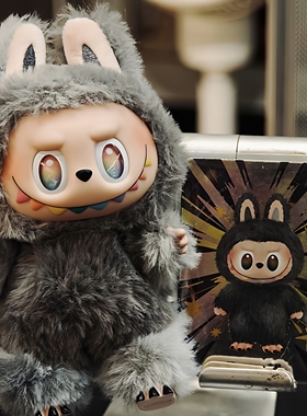 POPMART泡泡玛特拉布布三代前方高能系列确认款搪胶毛绒挂件礼物