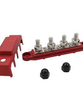 游艇船舶改装汇流排M10M8螺柱4路Busbar汇线排 48V250A接线排套装