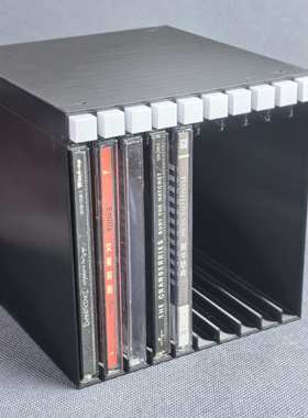 CD碟片收纳盒整理架按压弹出碟片3D打印CD收纳盒CD唱收纳架
