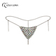 女诱惑配饰 性感女士三角杯猫眼水钻内裤 圆舞曲 LOLALUNA新款