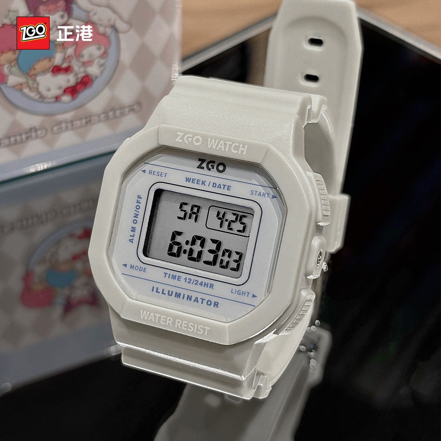 ZGO正港小方块电子表学生女款