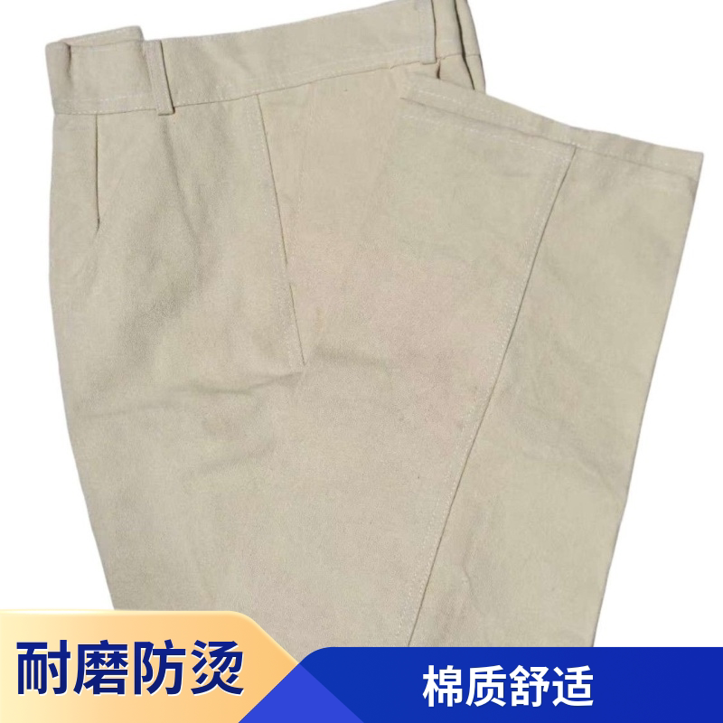 帆布劳保电焊焊工工装裤防火花裤子版型加厚防烫耐磨工作服单裤子图片