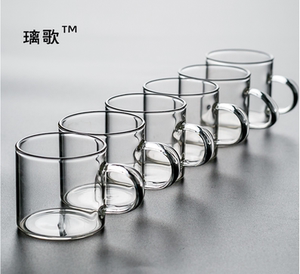 璃歌包邮玻璃小杯品茗杯小茶杯品茗杯功夫玻璃小杯玻璃的茶杯