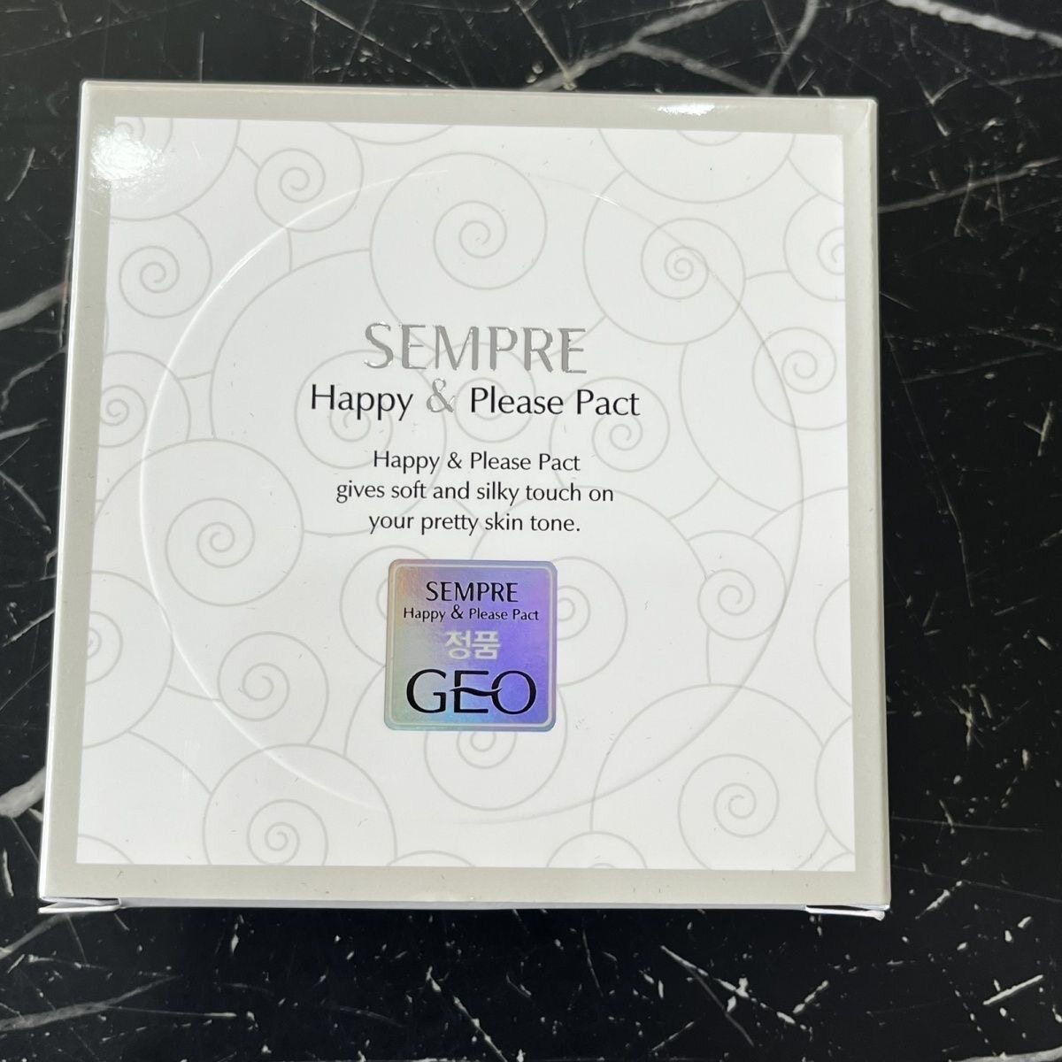 韩国原装LamySEMPRE罗美GEO贝壳植物粉饼细腻遮瑕控油磨皮定妆粉