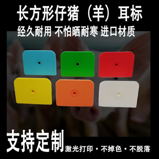 进口种猪耳牌长方形耳标母猪耳牌号牌定制兽用耳标牌猪耳标耳号牌