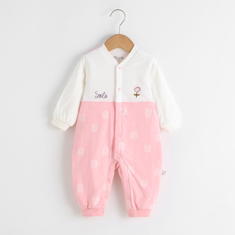 璐璇秋冬新款婴儿纯棉衣服新生儿连身衣/爬服/哈衣