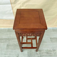 Solid wood pergola, floor-standing Chinese-style antique home display stand, balcony, indoor rosewood climbing frame, natural wood color thumbnail 3
