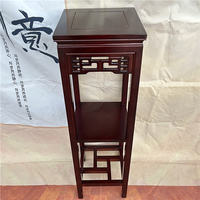 Solid wood pergola, floor-standing Chinese-style antique home display stand, balcony, indoor rosewood climbing frame, natural wood color thumbnail 8