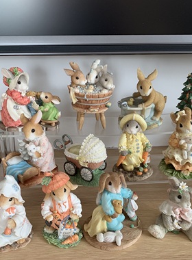 珍爱兔 enesco 海淘树脂小兔子摆件 中古收藏品包邮