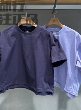可隆KOLON SPORT女款户外防泼水舒适百搭短款短袖T恤LKRT6MT636