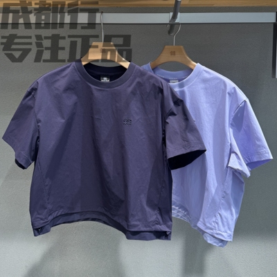 可隆KOLON SPORT女款户外防泼水舒适百搭短款短袖T恤LKRT6MT636