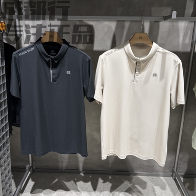 可隆KOLON SPORT男款抗菌速干透气小翻领珠地POLOT恤LHPT6MTT25