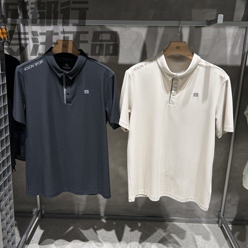 可隆KOLON SPORT男款抗菌速干透气小翻领珠地POLOT恤LHPT6MTT25