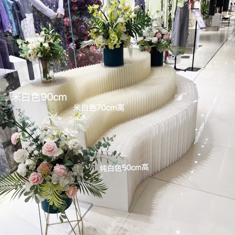 可折叠多功能橱窗长条展台