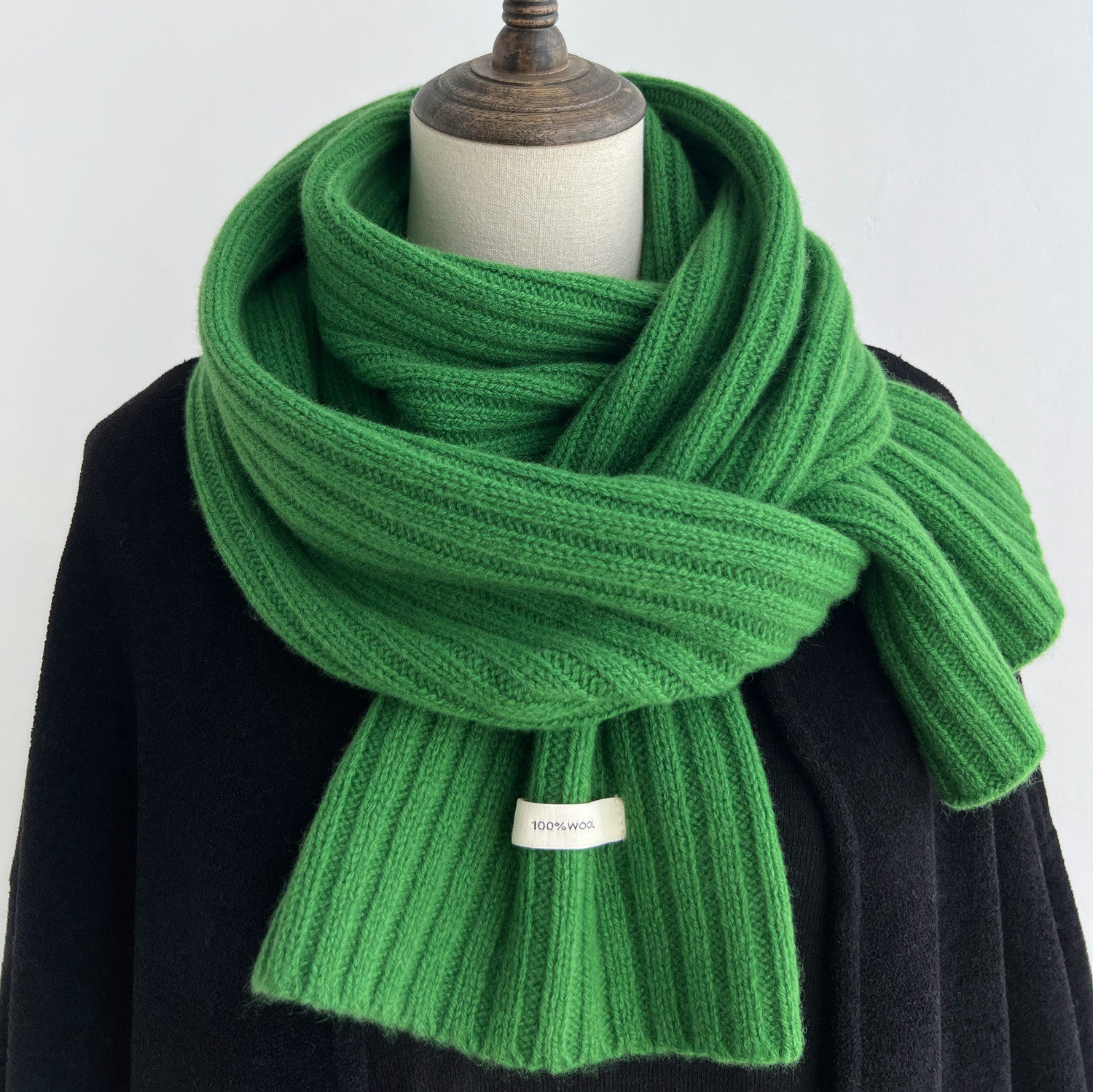 纯色绿色高档纯羊毛围巾女冬季基础新款针织毛线高级感生日礼物男,服饰配件/皮带/帽子/围巾,围巾/丝巾/披肩,淘宝优惠券,粉丝福利购,淘宝优惠卷