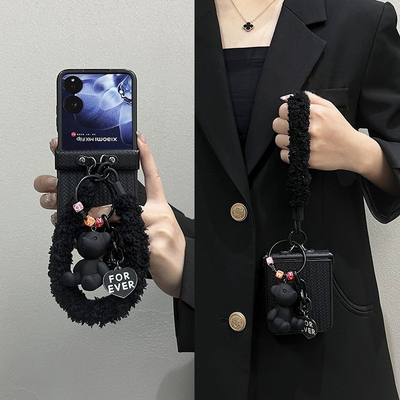 适用小米MixFlip2折叠屏手机壳华为Purax荣耀MagicVFlip2壳膜一体全包三星zflip7摩托罗拉Razr50Ultra手挂绳6