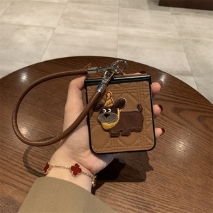 适用小米MixFlip折叠屏手机壳壳膜一体荣耀MagicVFlip2中轴保护三星zflip7 6摩托罗拉Razr50狗Ultra斜跨挂绳