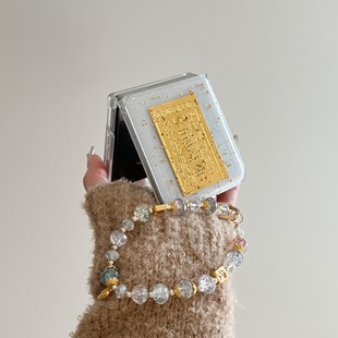 适用于华为PuraX荣耀MagicVFlip2手机壳小米MixFlip2壳膜一体三星zflip7折叠屏pocket2日进斗金6手链挂绳5