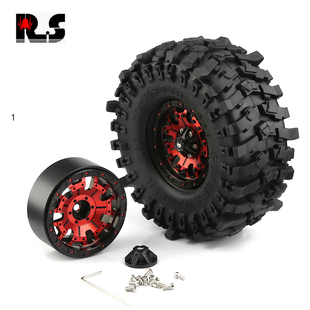 RS红蜘蛛 瑞泰SCX10通用轮毂怒火R98 攀爬车铝合金轮毂1.9寸TRX4