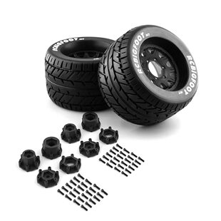 PL2 8大脚ARRMA通用轮毂胎HPI流浪者TRAXXAS大E大S卡屯Sledge